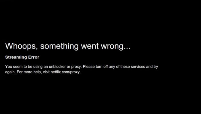 Netflix blocked vpn