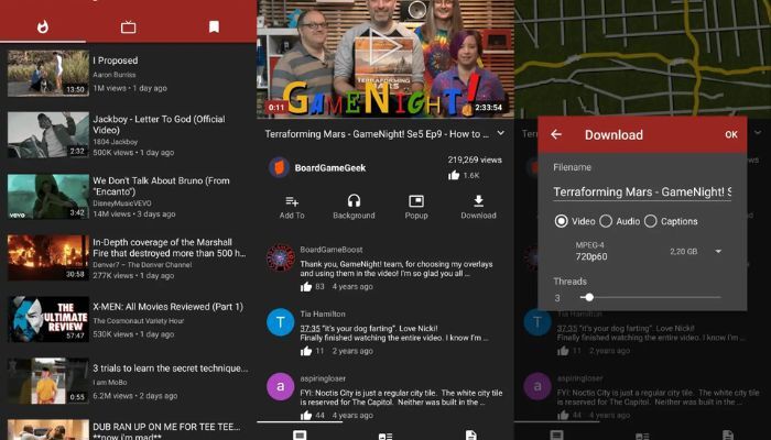 NewPipe Android YouTube M4A Downloader