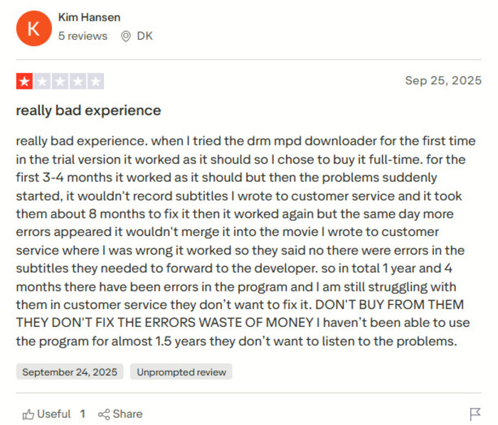 Cons of StreamFab