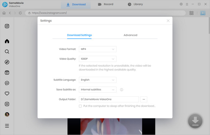 set basic settings