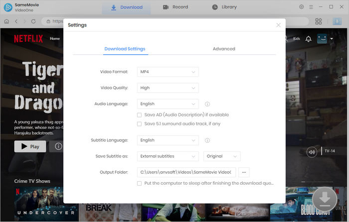 customize the basic settings